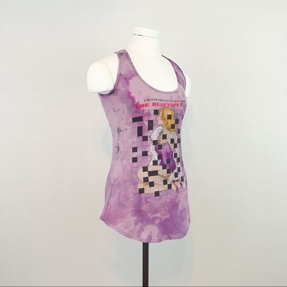 Y2K Hand-Dyed Graphic Tank Top | Size XS - Picture 7 of 9